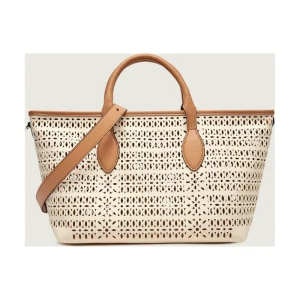 GIANNI CHIARINI Shopperka MASHUP | z dodatkiem skóry