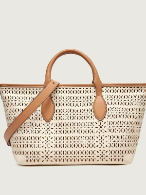 GIANNI CHIARINI Shopperka MASHUP | z dodatkiem skóry
