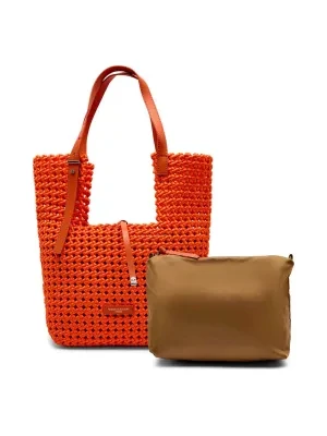 GIANNI CHIARINI Shopperka + saszetka Ava | z dodatkiem skóry