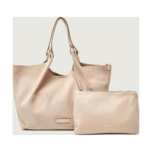 GIANNI CHIARINI Shopperka + saszetka DUA | zamsz