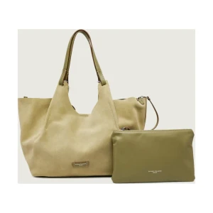 GIANNI CHIARINI Shopperka + saszetka DUA | zamsz