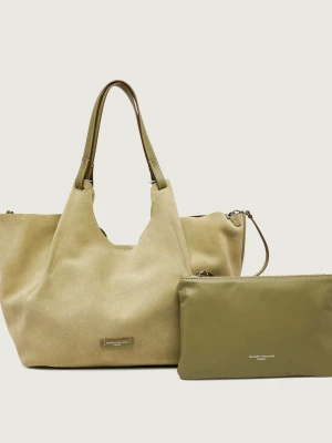 GIANNI CHIARINI Shopperka + saszetka DUA | zamsz