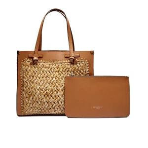 GIANNI CHIARINI Shopperka + saszetka MARCELLA | z dodatkiem skóry