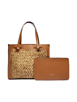 GIANNI CHIARINI Shopperka + saszetka MARCELLA | z dodatkiem skóry