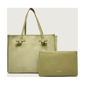 GIANNI CHIARINI Shopperka + saszetka MARCELLA | zamsz