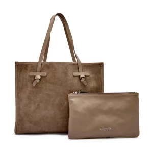 GIANNI CHIARINI Shopperka + saszetka MARCELLA | zamsz