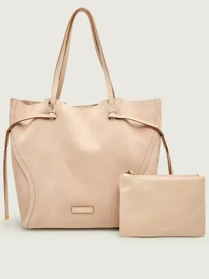 GIANNI CHIARINI Shopperka + saszetka VIOLETTE | zamsz