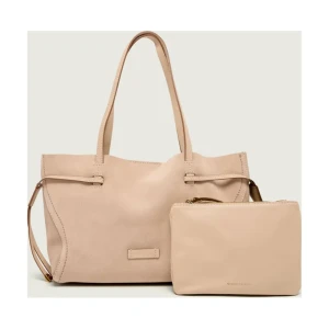 GIANNI CHIARINI Shopperka + saszetka VIOLETTE | zamsz