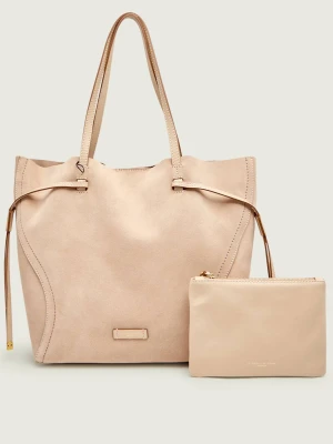 GIANNI CHIARINI Shopperka + saszetka VIOLETTE | zamsz