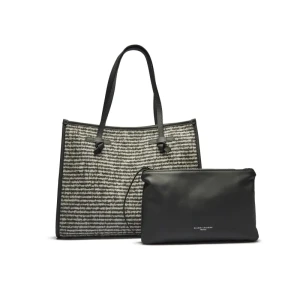 GIANNI CHIARINI Shopperka + saszetka | z dodatkiem skóry