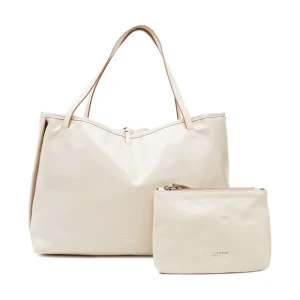 GIANNI CHIARINI Skórzana dwustronna shopperka + saszetka