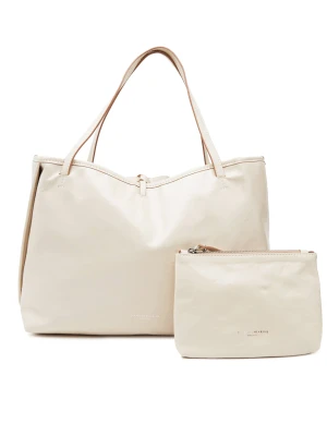 GIANNI CHIARINI Skórzana dwustronna shopperka + saszetka