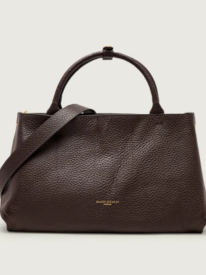 GIANNI CHIARINI Skórzana shopperka Amal brązowy