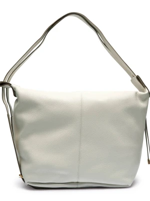 GIANNI CHIARINI Skórzana shopperka GUIA ecru
