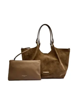 GIANNI CHIARINI Skórzana shopperka + saszetka DUA