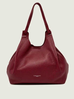 GIANNI CHIARINI Skórzana shopperka + saszetka Dua bordowy