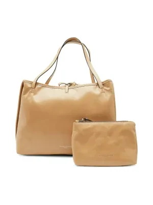 GIANNI CHIARINI Skórzana shopperka + saszetka Ray