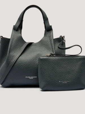 GIANNI CHIARINI Skórzana torebka na ramię + saszetka