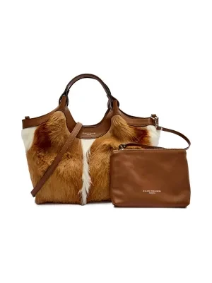 GIANNI CHIARINI Skórzana torebka na ramię + saszetka DUA