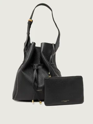 GIANNI CHIARINI Skórzana torebka na ramię + saszetka SIENNA