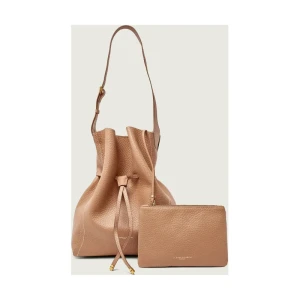 GIANNI CHIARINI Skórzana torebka na ramię + saszetka SIENNA