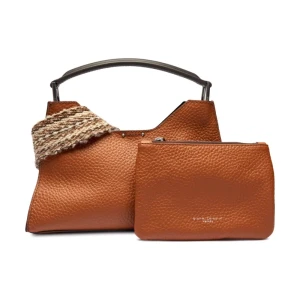 GIANNI CHIARINI Skórzany kuferek + saszetka AURORA