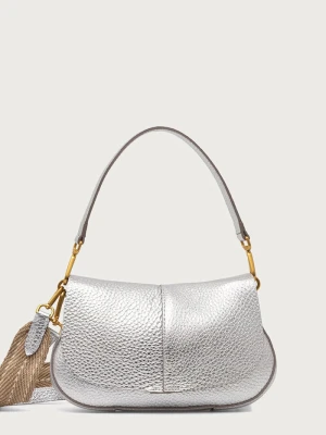 Gianni Chiarini torebka crossbody damska skórzana HELENA ROUND srebrny