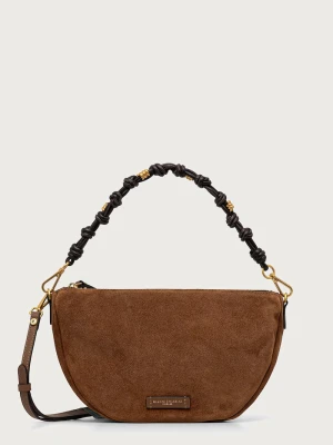 Gianni Chiarini torebka crossbody damska zamszowa CLEO brązowy