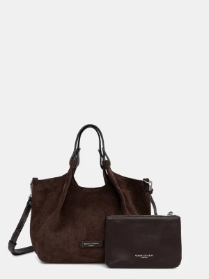 Gianni Chiarini torebka crossbody damska zamszowa DUA brązowy