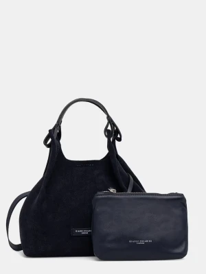 Gianni Chiarini torebka crossbody damska zamszowa DUA granatowy