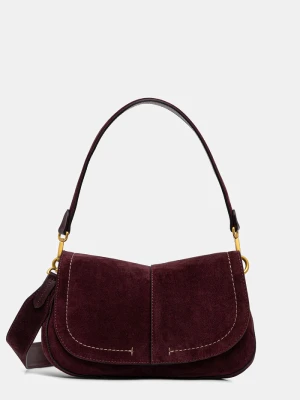 Gianni Chiarini torebka crossbody damska zamszowa HELENA ROUND bordowy