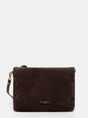 Gianni Chiarini torebka crossbody damska zamszowa NORA POUCH brązowy