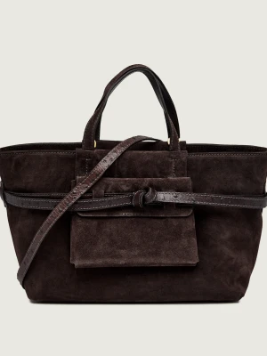 GIANNI CHIARINI Torebka na ramię Belty | zamsz brązowy