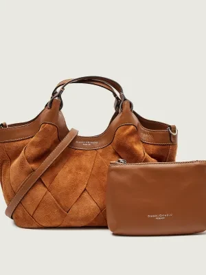 GIANNI CHIARINI Kuferek + saszetka DUA | zamsz