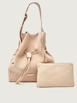 GIANNI CHIARINI Torebka na ramię + saszetka SIENNA | zamsz