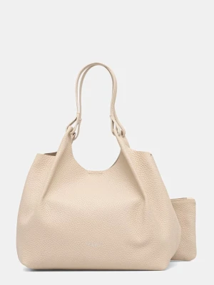 Gianni Chiarini torebka shopper damska skórzana DUA beżowy