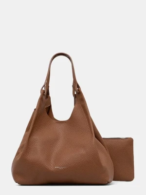 Gianni Chiarini torebka shopper damska skórzana DUA brązowy