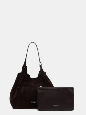 Gianni Chiarini torebka shopper damska skórzana DUA brązowy
