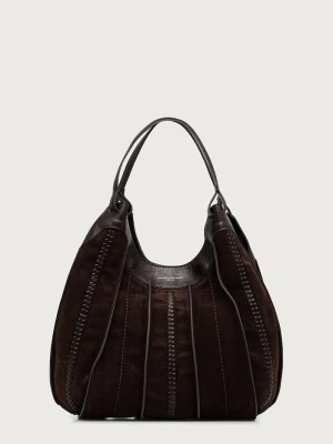 Gianni Chiarini torebka shopper damska zamszowa DUA brązowy