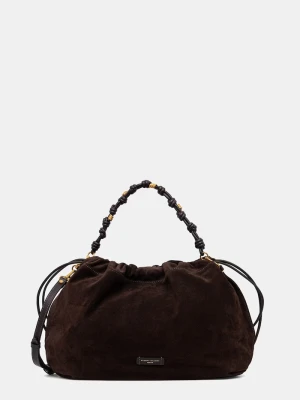 Gianni Chiarini torebka shopper damska zamszowa MORGANA brązowy