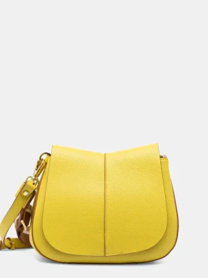 Gianni Chiarini torebka skórzana HELENA kolor żółty BS 6036/COMM GRN-NA