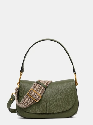Gianni Chiarini torebka skórzana HELENA ROUND kolor zielony BS 11088 TKL-NA