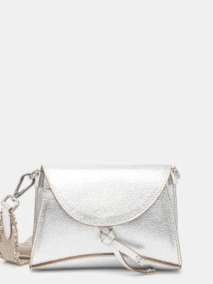 Gianni Chiarini torebka skórzana MARGOT kolor srebrny BS.11410.GTMET.NABCL