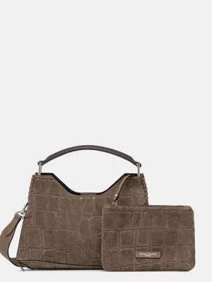 Gianni Chiarini torebka zamszowa AURORA kolor brązowy BS.11845.CM