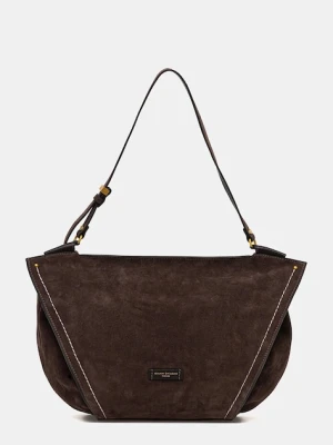 Gianni Chiarini torebka zamszowa BLOOM kolor brązowy BS.12037.CM