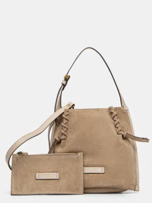 Gianni Chiarini torebka zamszowa DORY kolor brązowy BS 11305 CM-PL