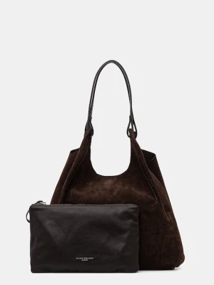Gianni Chiarini torebka zamszowa DUA kolor brązowy BS.9780.CM