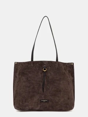Gianni Chiarini torebka zamszowa EGLE kolor brązowy BS.11485.CM