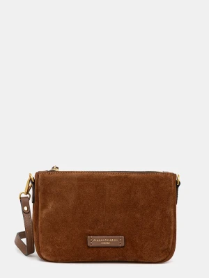 Gianni Chiarini torebka zamszowa NORA POUCH brązowy