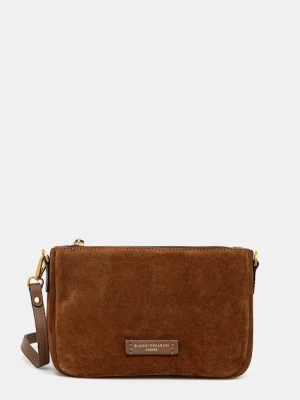 Gianni Chiarini torebka zamszowa NORA POUCH kolor brązowy BS.10224.CM